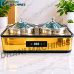 Dhani Rectangular Digital Gold Soup Tureen